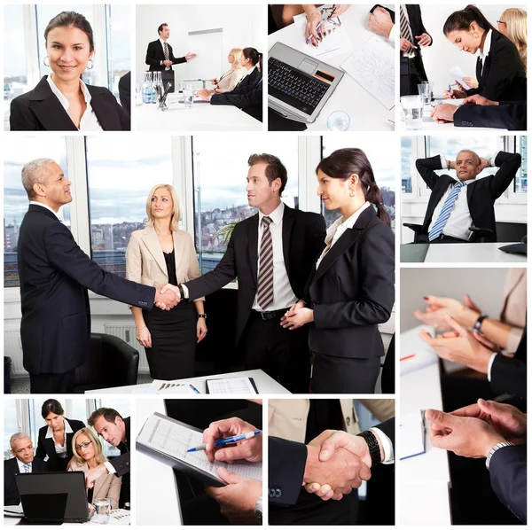 Set of various business images — Stock Photo, Image