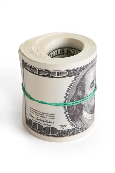 Rolled Us Dollar Notes — Stock Photo, Image