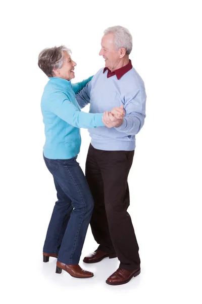 Portrait Of Senior Couple Dancing Stock Photo