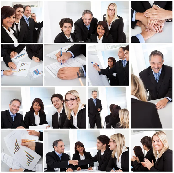 Set of various business images Royalty Free Stock Photos