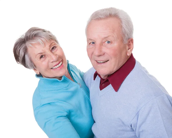 Retrato de pareja mayor bailando — Foto de Stock