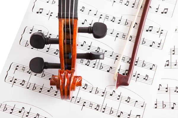 Violin And Musical Notes — Stock Photo, Image