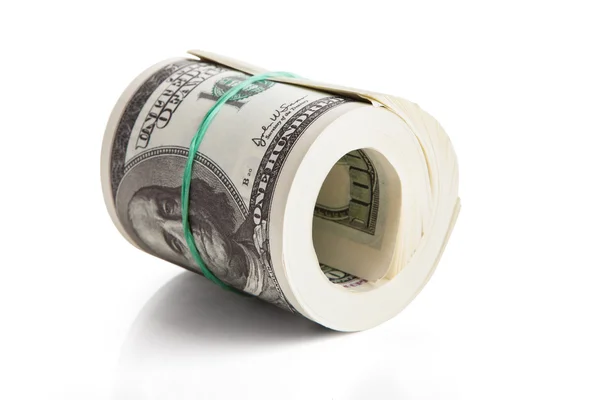 Rolled Us Dollar Notes — Stock Photo, Image