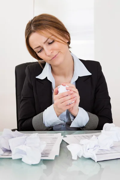 Frustrated Businesswoman — Stock Photo, Image