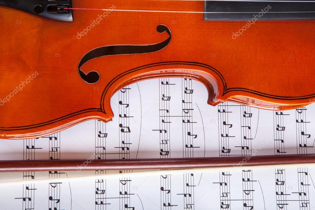 Violin And Musical Notes