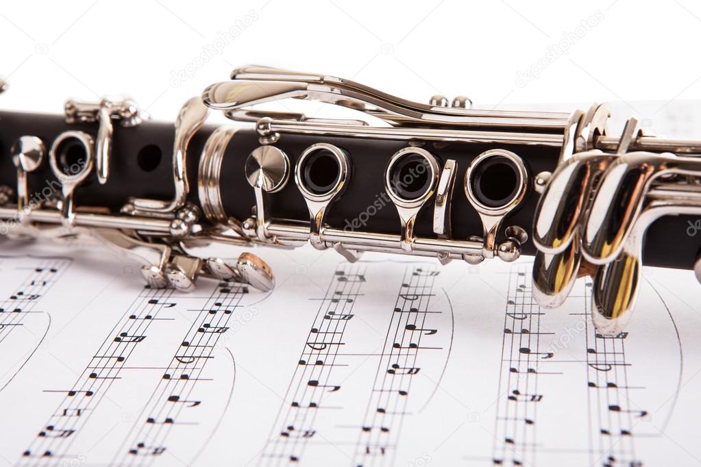 Close Up Of Clarinet And Musical Notes Stock Photo By ©andreypopov 23871481