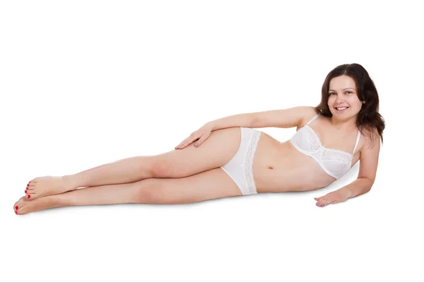 Vrouwelijke model in lingerie — Stockfoto