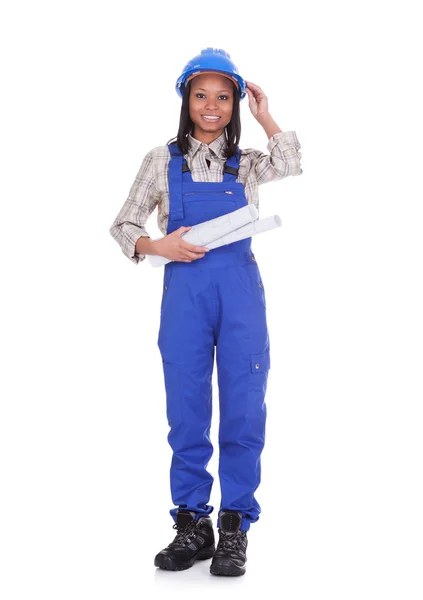 Confident construction worker — Stock Photo, Image