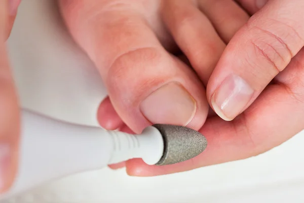 Close-up Of Manicuring Nails — Stock Photo, Image