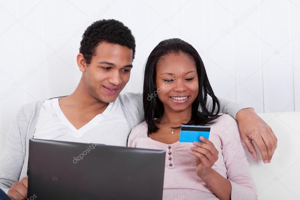 Couple Shopping Online