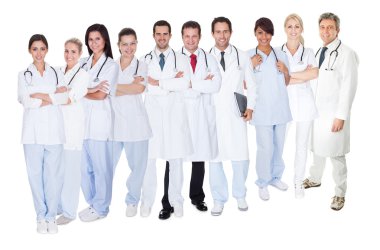 büyük bir grup, doktorlar ve hemşireler
