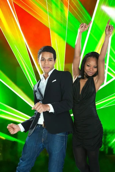 Young African Couple Dancing — Stock Photo, Image