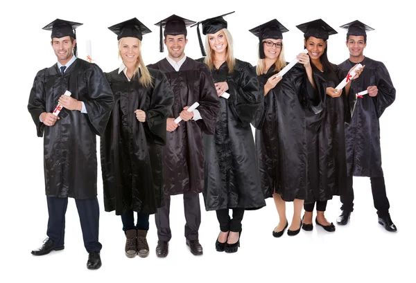 Mujer en la graduación — Stockfoto