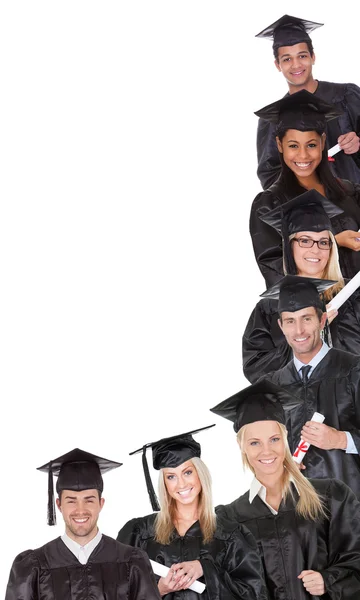 Mujer en la graduación — Stockfoto