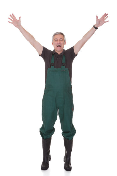 Portrait Of Mature Male Gardner