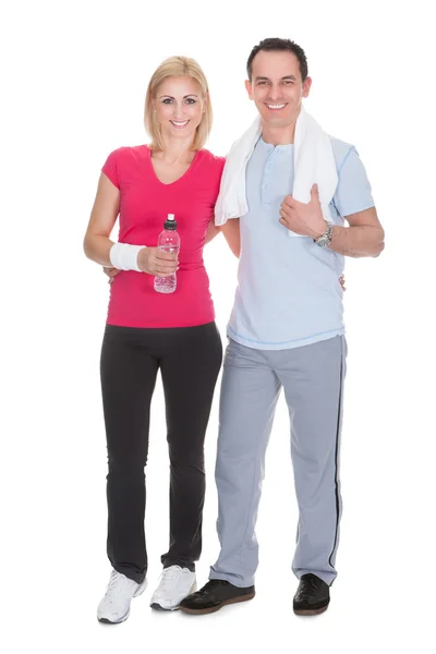 Portrait Of Couple Working Out — Stock Photo, Image