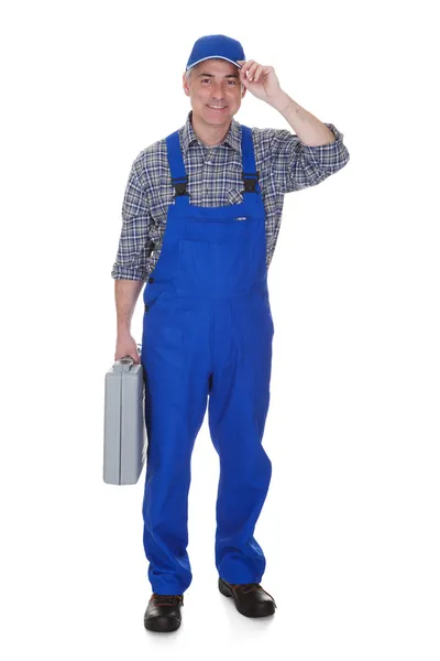 Mature Male Technician Holding Worktool — Stock Photo, Image