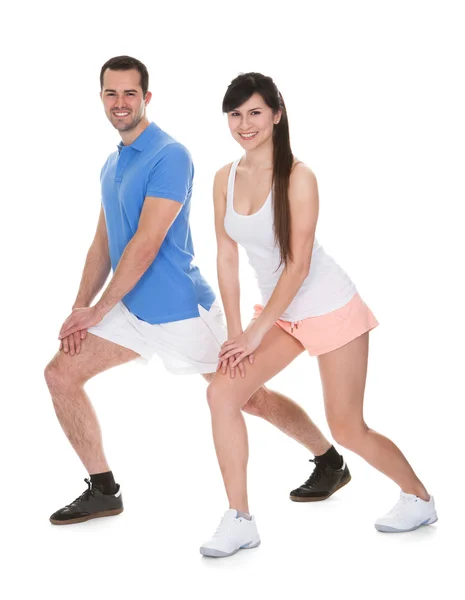 Portrait Of Couple Exercising — Stock Photo, Image