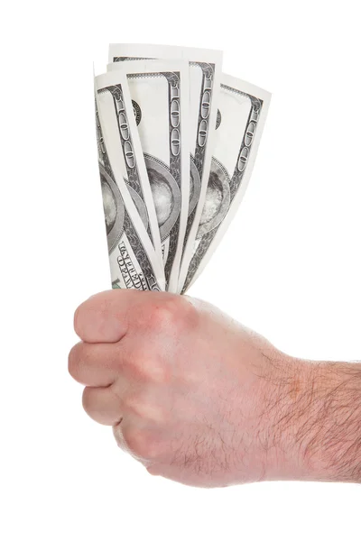 Close-up Of Man's Hand Holding Currency Note — Stock Photo, Image