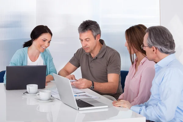 Portrait Of Businesspeople Working — Stock Photo, Image