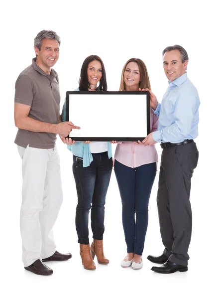 Group Of Holding Billboard — Stock Photo, Image