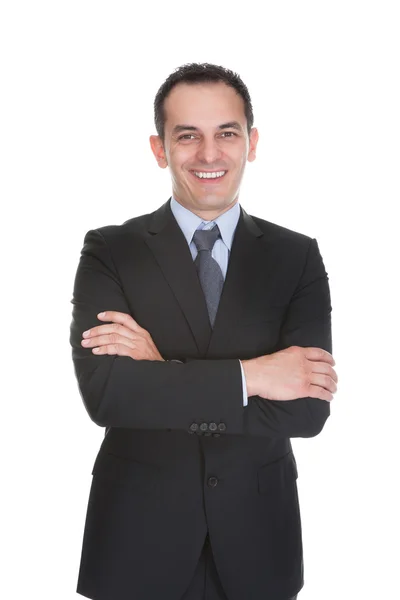 Retrato de homem de negócios feliz — Fotografia de Stock