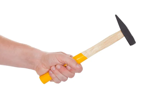 Hand Holding A Metal Hammer — Stock Photo, Image