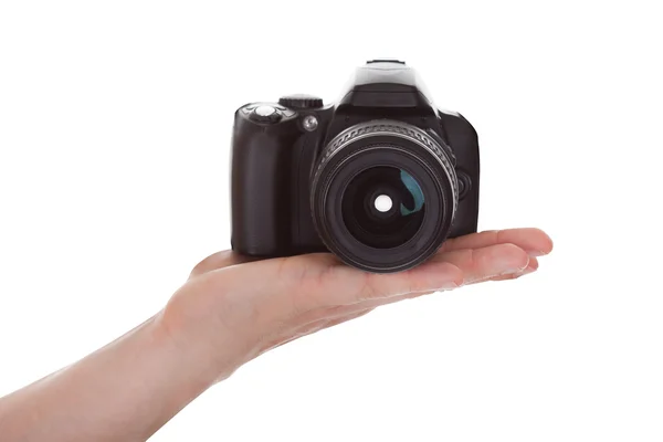 Male Hand Holding Camera — Stock Photo, Image
