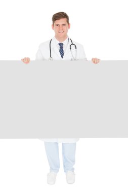 erkek doktor holding boş tasarlamak