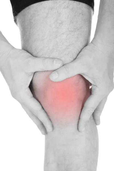 Man With Knee Pain — Stock Photo, Image