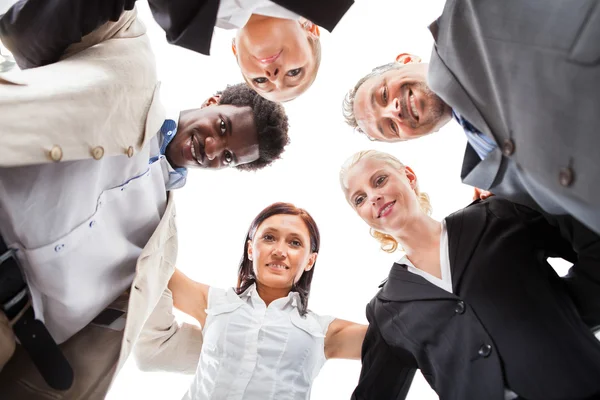 Empresários Fazendo Huddle — Fotografia de Stock