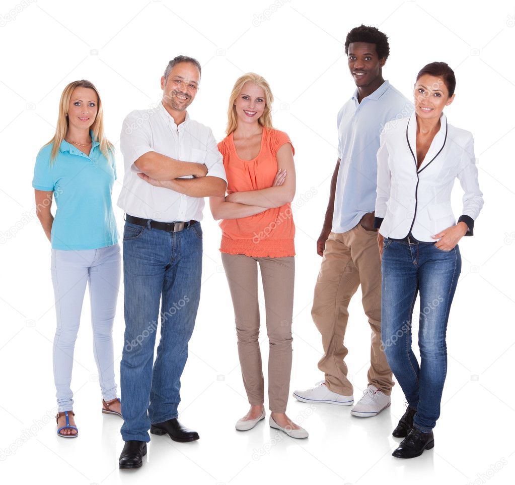 Multi-racial Group Of People