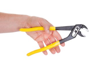 el pense sarı saplar ile tutarak