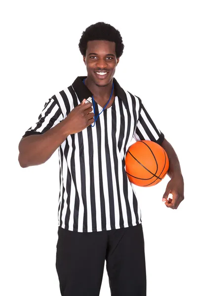 Feliz árbitro de baloncesto — Foto de Stock