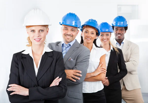 Group Of Happy Multiracial Architects — Stock Photo, Image