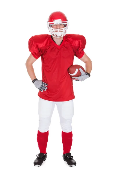 Portrait Of Young American Football Player — Stock Photo, Image