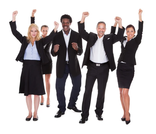 Happy Multi-racial Group Of Business People — Stock Photo, Image