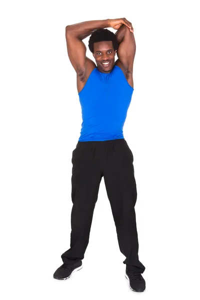 Retrato de homem Africano Exercício — Fotografia de Stock