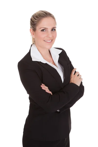 Portret szczęśliwej bizneswoman — Zdjęcie stockowe