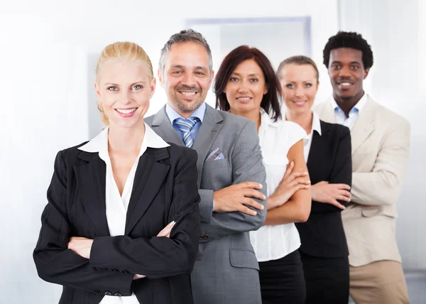 Felices Empresarios Multiraciales — Foto de Stock