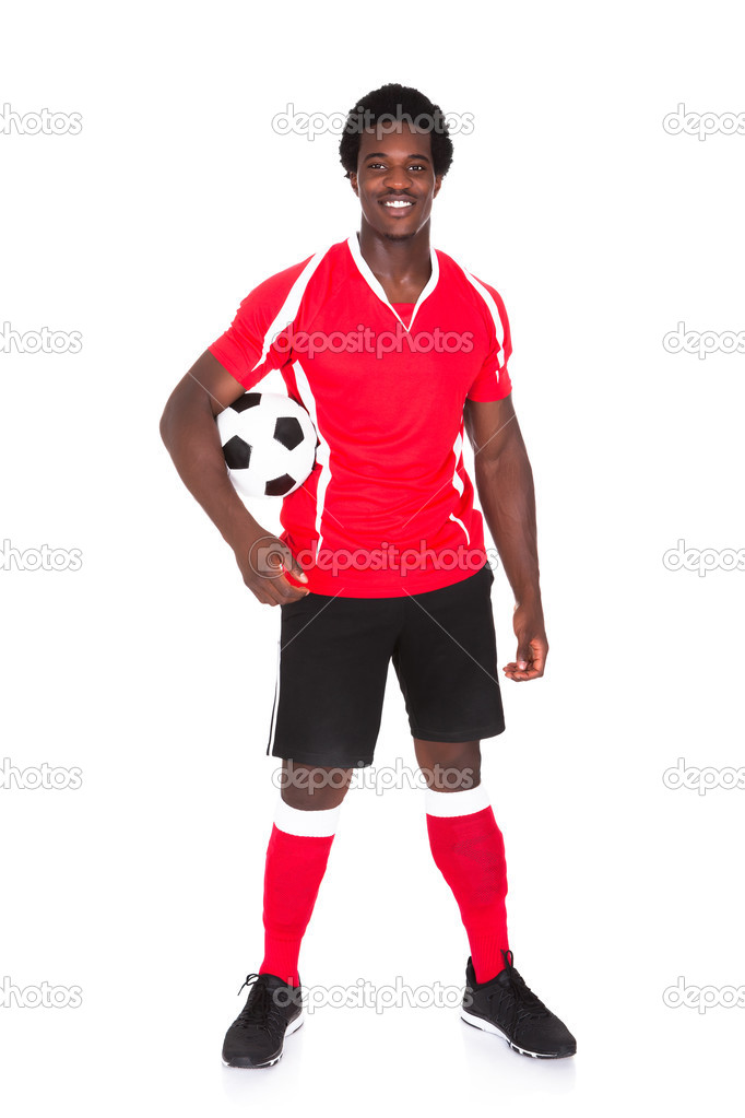 Portrait Of Happy Soccer Player