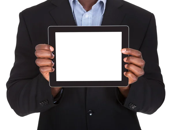 Business Man Holding Digital Tablet — Stock Photo, Image