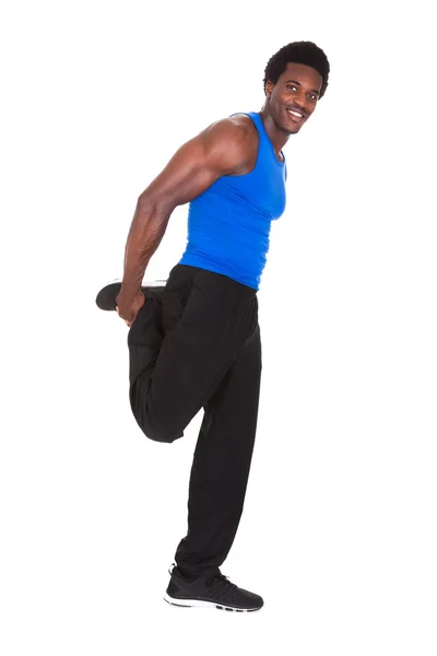 Portrait Of African Man Exercising — Stock Photo, Image