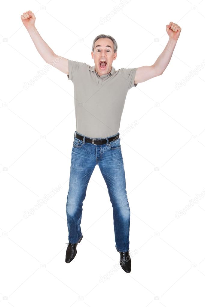 Portrait of Excited Man