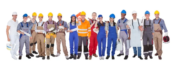 Grupo de Trabajadores de la Construcción — Foto de Stock