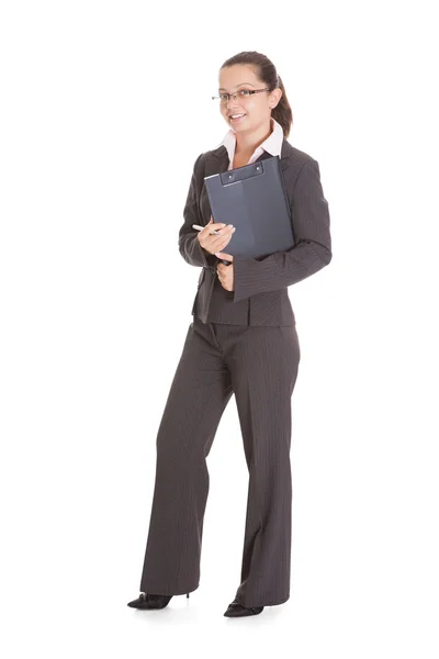 Ritratto di donna d'affari felice — Foto Stock