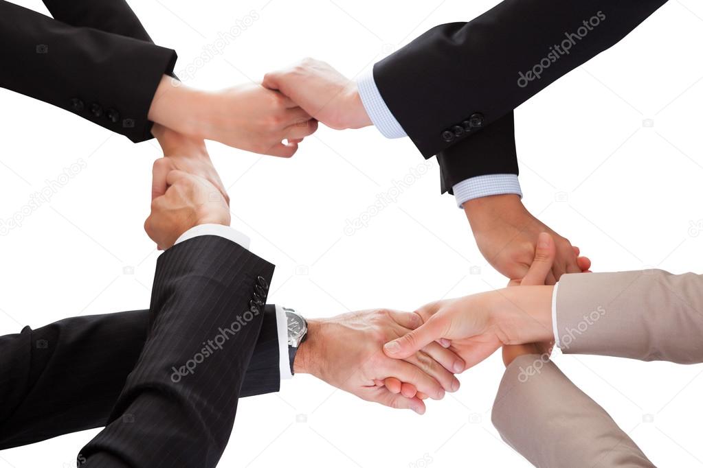 Businesspeople Holding Hand
