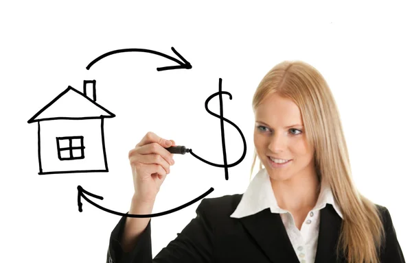Real Estate and Cash concept — Stock Photo, Image