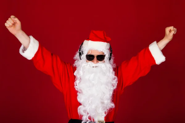 Portrait of excited santa — Stok Foto