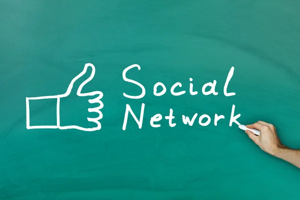 Έννοια κοινωνικό δίκτυο — Φωτογραφία Αρχείου